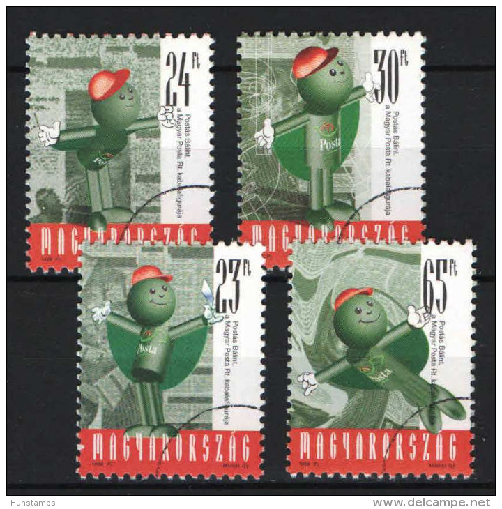 Hungary SPECIMEN STAMPS - 1998. Post Emblem / Figures Set - Variétés Et Curiosités