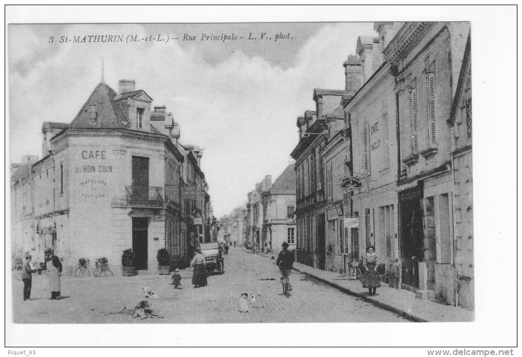 3 - St-MATHURIN - Rue Principale - L.V. Phot. - Other & Unclassified