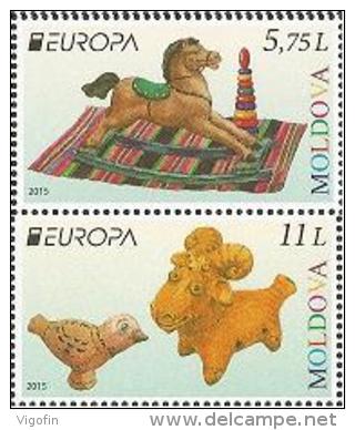 MD 2015- EUROPA CEPT, MOLDAVIAIA, 1 X 2v, MNH - 2015