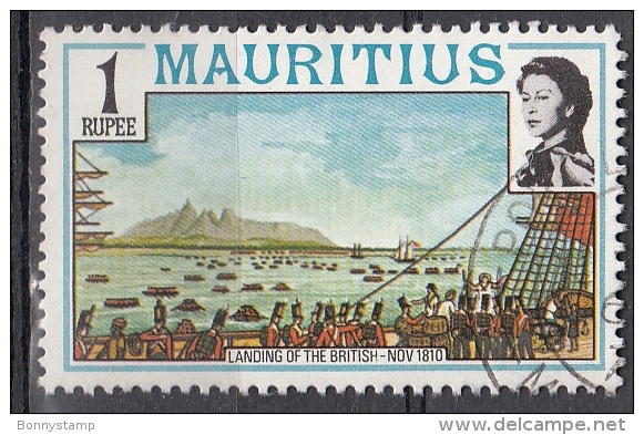 Mauritius, 1978 - 1r Landing Of The British - Nr.454 Usato° - Mauritius (1968-...)