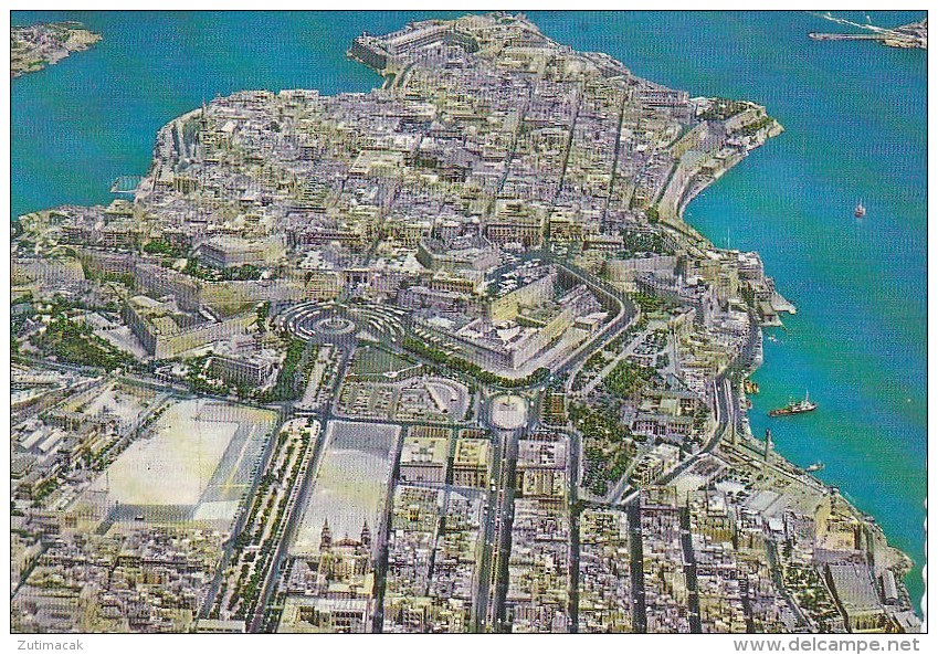 Malta - Valletta And Floriana Granaries Seen From The Air - Malta