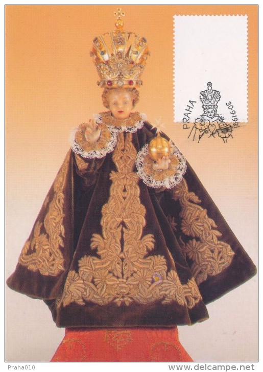 J2697 - Czechoslovakia (1991) Preparatory Print (RRR!) - Cartes Maximum: Graceful Infant Jesus Of Prague - Variétés Et Curiosités