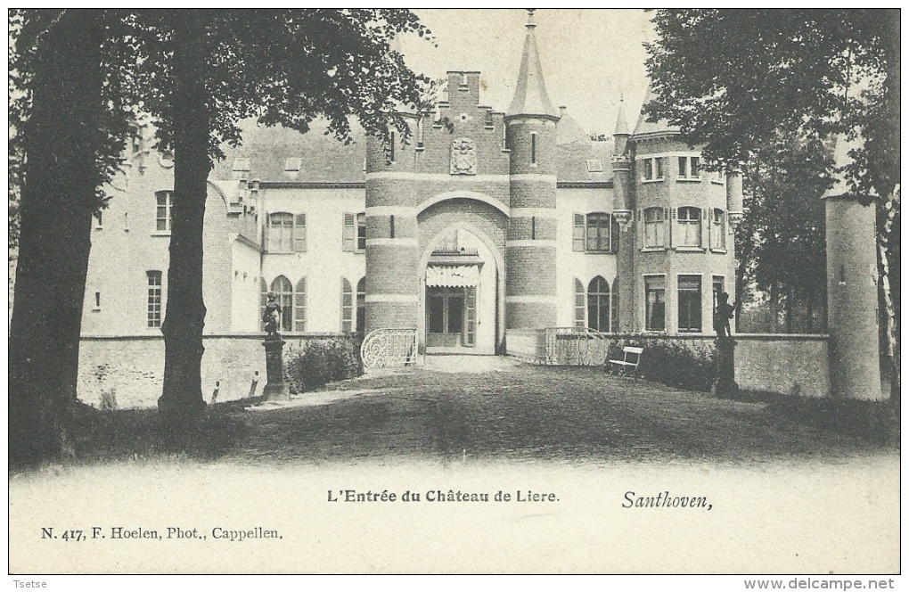 Zandhoven - Ingang Het Kasteel Van Lierre - 1904 ( Verso Zien ) - Zandhoven