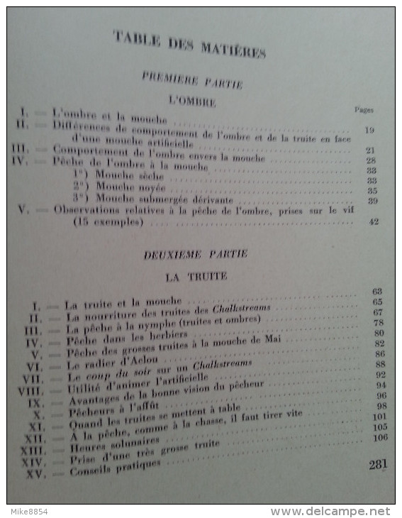 PRIS SUR LE VIF - Ombres Truites Saumons ... et la mouche Art et technique - Ch. C. RITZ + Carte signée Ch. Ritz