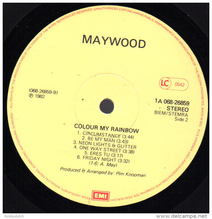 * LP *  MAYWOOD - COLOUR MY RAINBOW (Holland 1982 EX-!!!) - Disco, Pop