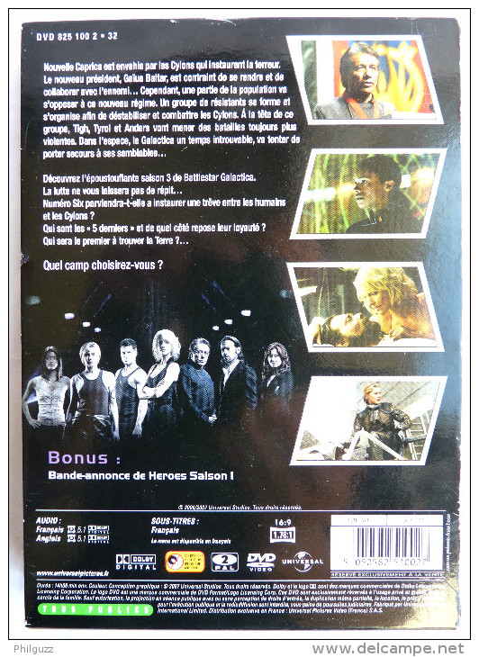 Battlestar Galactica  Battlestar Galactica - Coffret Intégral De La Saison 3 - Ciencia Ficción Y Fantasía