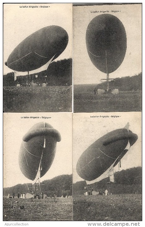 LE BALLON DIRIGEABLE BELGIQUE .6 CPA - Airships