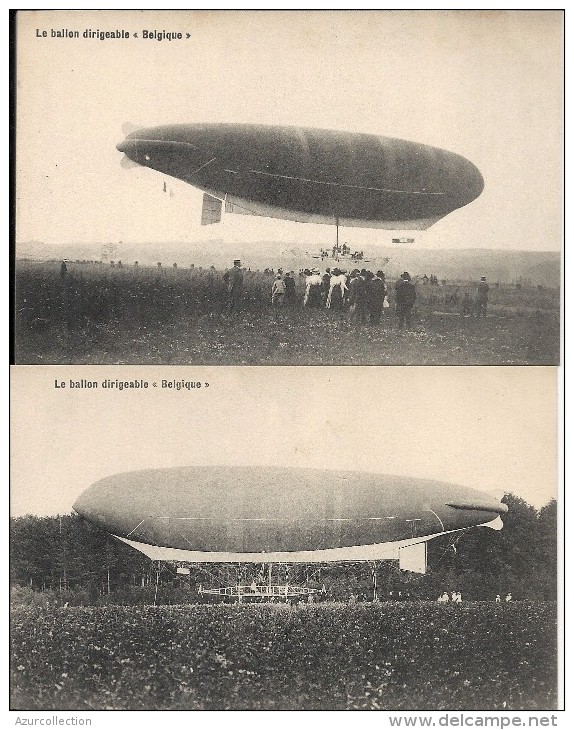 LE BALLON DIRIGEABLE BELGIQUE .6 CPA - Airships