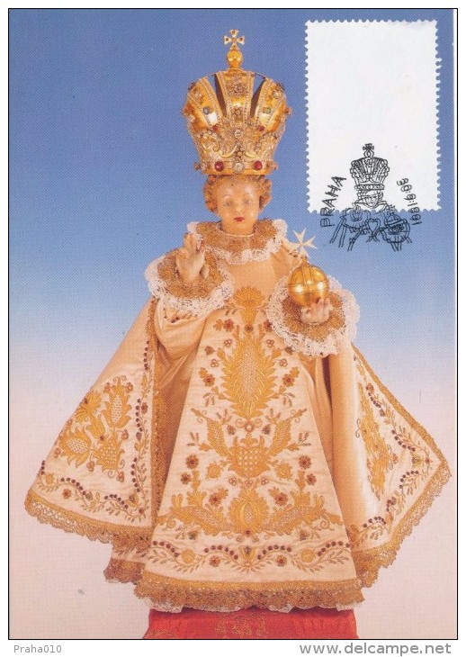 J2712 - Czechoslovakia (1991) Preparatory Print (RRR!) - Cartes Maximum: Graceful Infant Jesus Of Prague - Variétés Et Curiosités