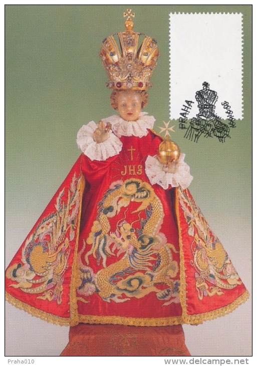 J2716 - Czechoslovakia (1991) Preparatory Print (RRR!) - Cartes Maximum: Graceful Infant Jesus Of Prague - Variétés Et Curiosités