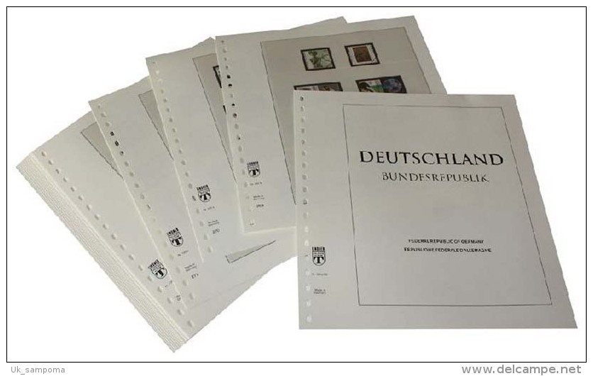 Lindner DT120b Germany Complete Offer BundesRepublic Germany - DT-Illustrated Album Pages Year 1949-2022 - Pre-printed Pages