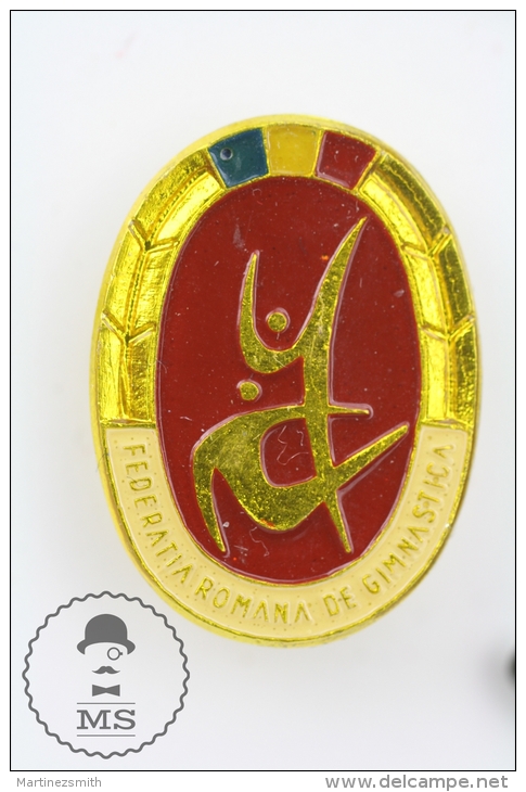 Old Romanian Gymnastics Federation Pin Badge #PLS - Atletismo