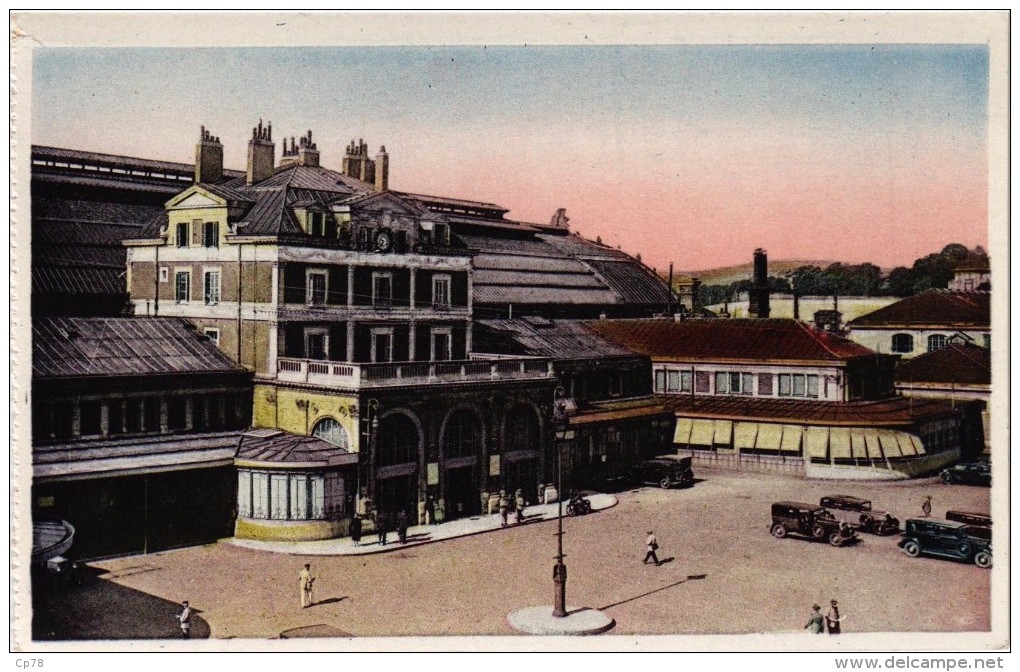 Carte Couleur - La Gare De Dijon - Dijon