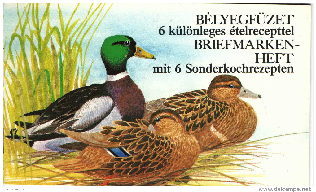 HUNGARY 1988. ANIMALS / BIRDS / DUCKS COMPLETE BOOKLET WITH GERMAN LANGUAGE MNH ! - Plaatfouten En Curiosa