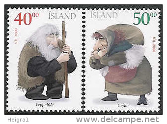 Iceland 2000 MNH/**/postfris/postfrisch Michelnr. 967A-968A - Neufs