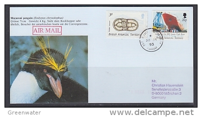 British Antarctic Territory 1993 Faraday Postcard Ca 30 Ja 93 Backside 3 Ca (see Descr) F3577) - Covers & Documents