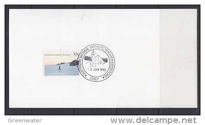 AAT 1993 Casey Postcard Ca 2 Ja 93 Ca German MV Icebird, Ca Casey, Backside Ca Casey ( F3578) - Brieven En Documenten
