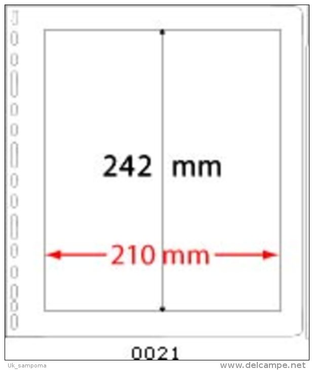 PRINZ 0021 Album Pages With Frame Line And 1 Glassclear Foil Strip - Blank Pages