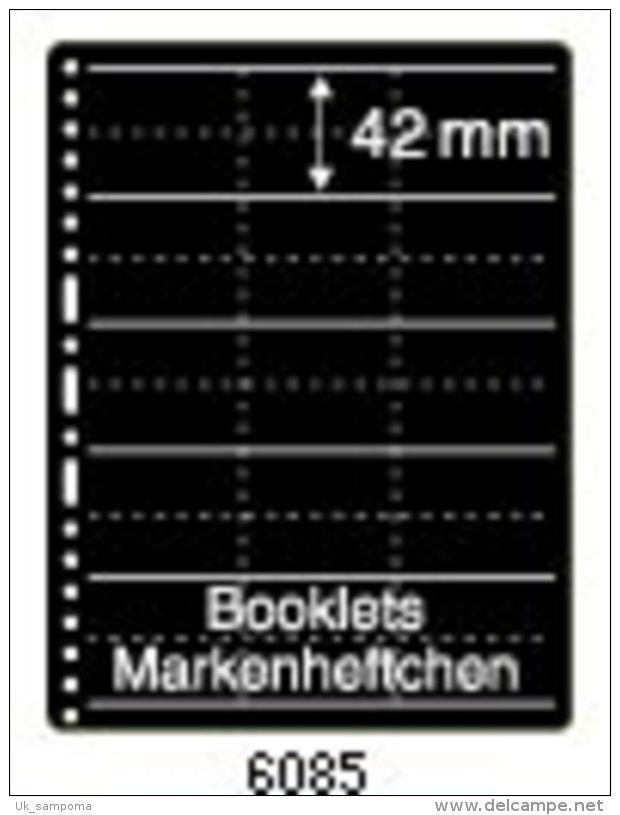 PRINZ Stock Pages 6785 For Booklets, Markenheftchen, 5 Pockets Each 42 Mm Height - Blank Pages