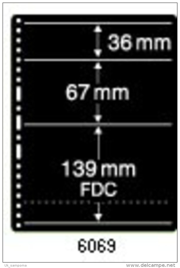 PRINZ Stock Pages 6769 Prinz-System 3 Pockets 36, 67 Und 139 Mm Height (FDC) - Vierges