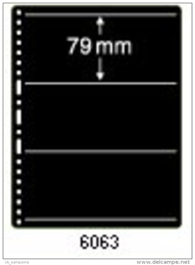 PRINZ Stock Pages 6063 Prinz-System 3 Pockets Each 79 Mm Height - Blankoblätter