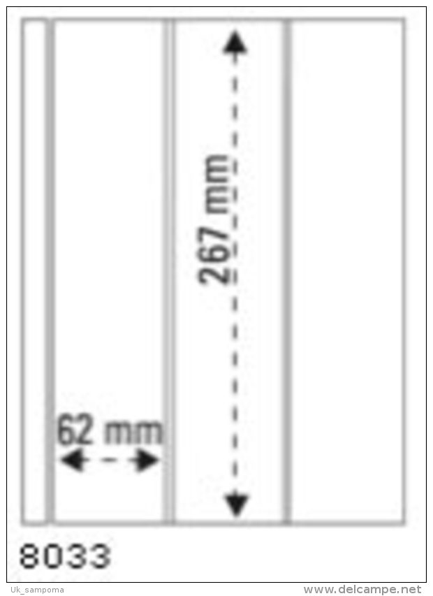 PRINZ PRO-FIL System 8033 5 Sheets 3 Pockets 267 X 62 Mm - Blankoblätter
