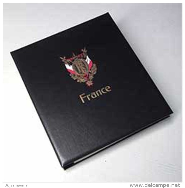 DAVO 29723 Kosmos Luxe Binder Stamp Album France - Formato Grande, Sfondo Nero