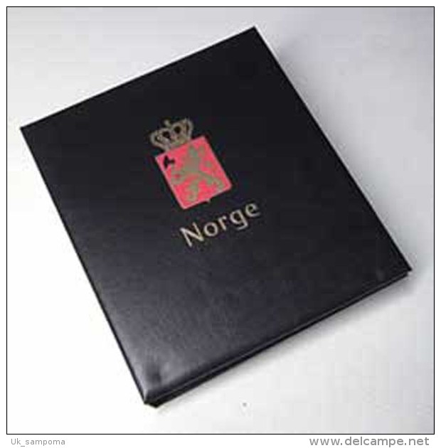 DAVO 29725 Kosmos Luxe Binder Stamp Album Norway - Groß, Grund Schwarz