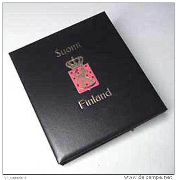 DAVO 29730 Kosmos Luxe Binder Stamp Album Finland - Large Format, Black Pages