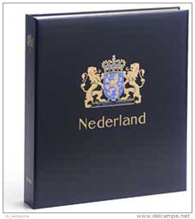 DAVO 142 Luxe Binder Stamp Album Netherlands II - Formato Grande, Fondo Negro