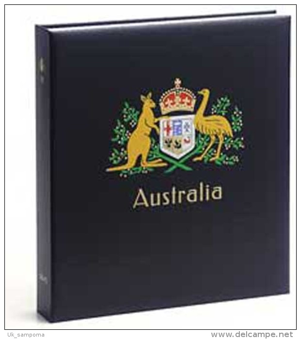 DAVO 1641 Luxe Binder Stamp Album Australia I - Grand Format, Fond Noir