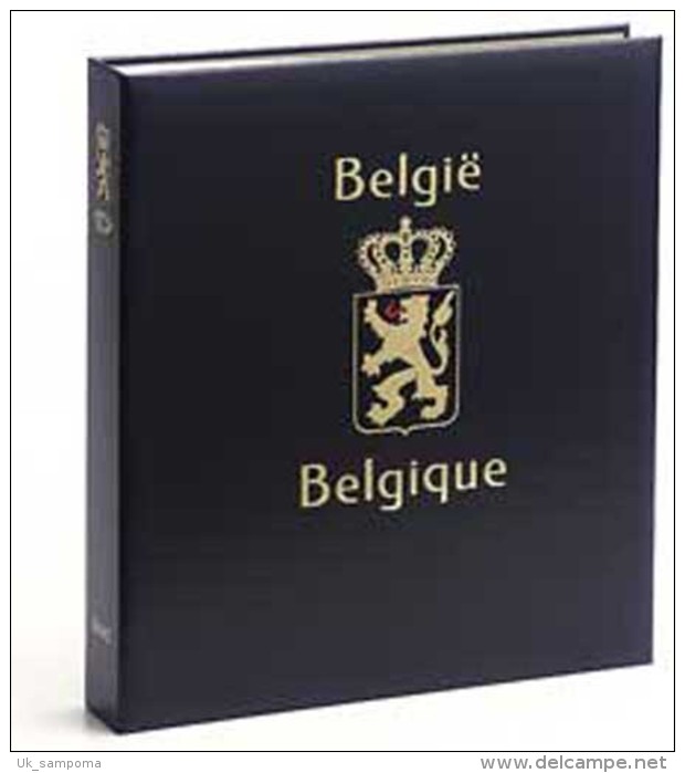 DAVO 1942 Luxe Binder Stamp Album Belgium II - Formato Grande, Fondo Negro