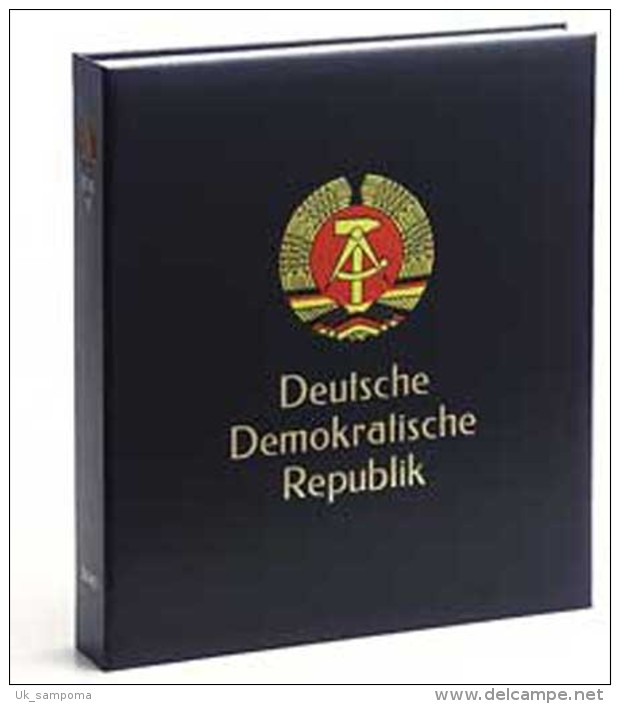 DAVO 3145 Luxe Binder Stamp Album DDR V - Groot Formaat, Zwarte Pagina