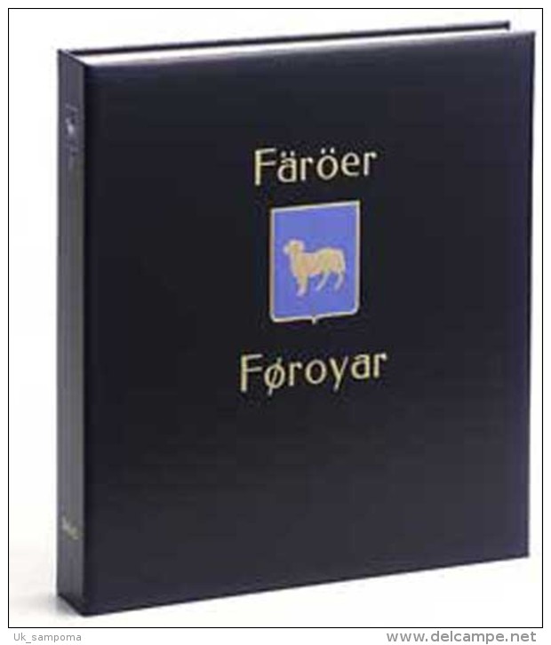 DAVO 3441 Luxe Binder Stamp Album Faroe Islands I - Groot Formaat, Zwarte Pagina