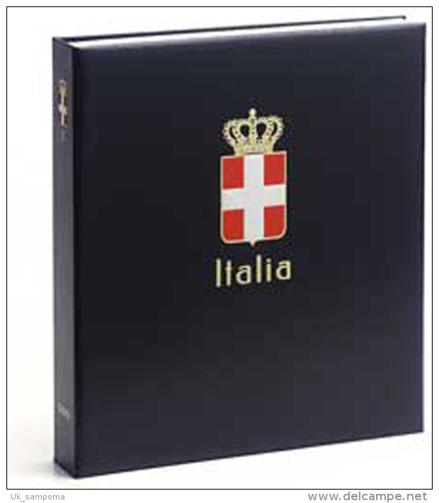 DAVO 6141 Luxe Binder Stamp Album Italy Roy. I - Grand Format, Fond Noir