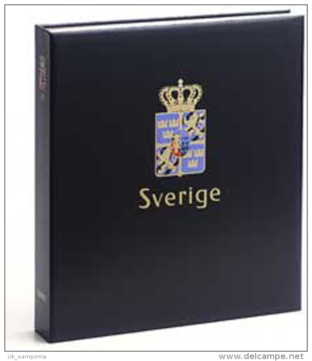 DAVO 9641 Luxe Binder Stamp Album Sweden I - Large Format, Black Pages