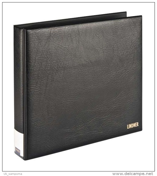 Lindner 3560 Ring Binder PUBLICA XL - Groot Formaat, Zwarte Pagina