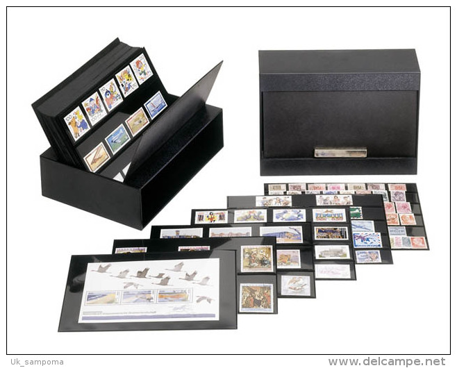 Lindner 771 Cards For Stamp Box File - Pack Of 10 - Cartes De Stockage