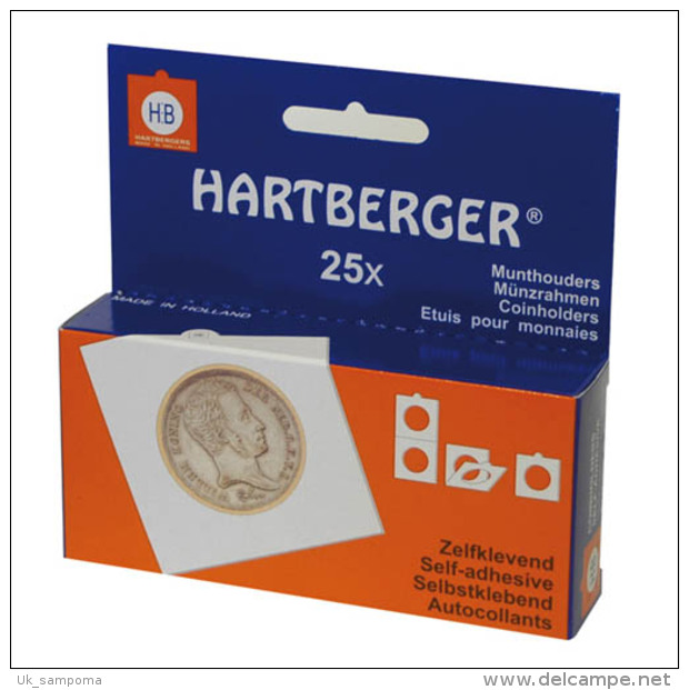 Lindner 8321020 HARTBERGER Coin Holders Self Adhesive, 20 Mm - Pack Of 1000 - Matériel