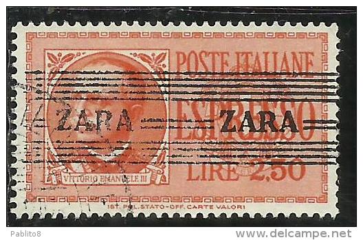 ZARA OCCUPAZIONE TEDESCA GERMAN OCCUPATION 1943 ESPRESSO SPECIAL DELIVERY LIRE 2,50 USATO USED OBLITERE´ - Duitse Bez.: Zara