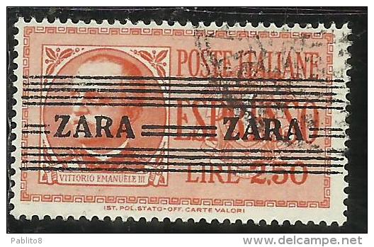 ZARA OCCUPAZIONE TEDESCA GERMAN OCCUPATION 1943 ESPRESSO SPECIAL DELIVERY LIRE 2,50 USATO USED OBLITERE´ - Duitse Bez.: Zara