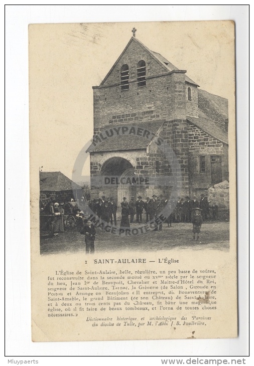 /!\ 8051 - CPA - 19 - Saint Aulaire : L'église - Otros & Sin Clasificación