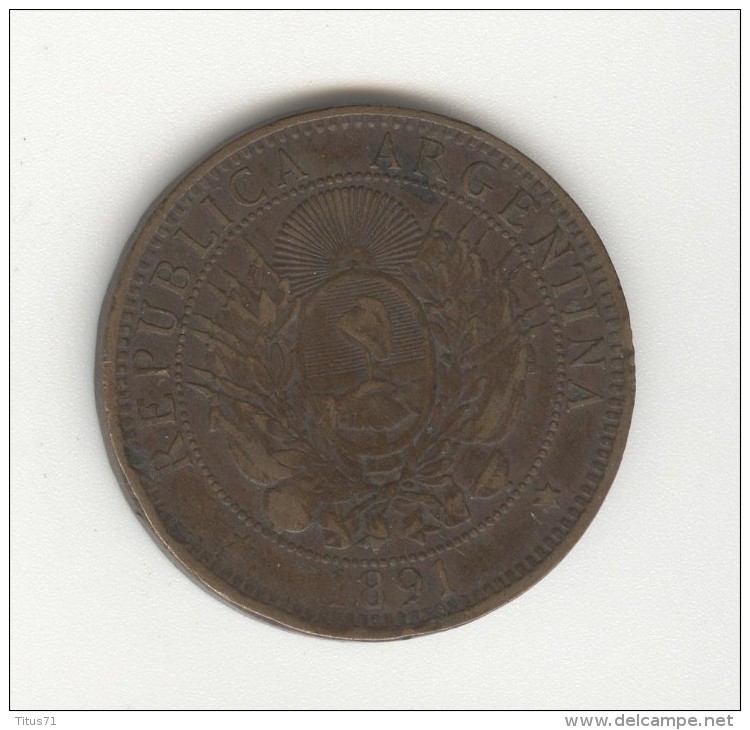 2 Centavos Argentine / Argentina 1891 - Argentine