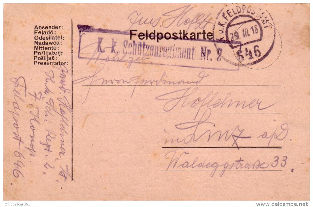 ALTE Feldpost- AK  1. Weltkrieg - Details Siehe Scann - 1918 - Guerra 1914-18