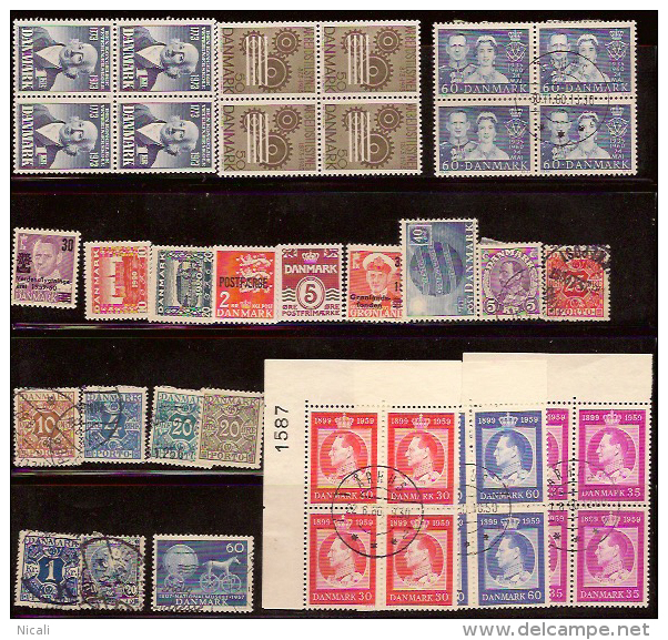 DENMARK Selection (40) 1920-73+Bob M+U #DV2 - Collections