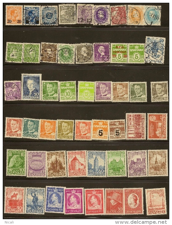 DENMARK Selection (52) 1920-54 M+U #DV3 - Collections