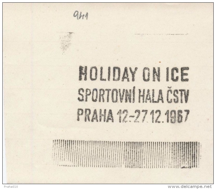 J2312 - Czechoslovakia (1945-79) Control Imprint Stamp Machine (R!): Holiday On Ice; Sports Hall Of The Czechoslovak.. - Proeven & Herdrukken