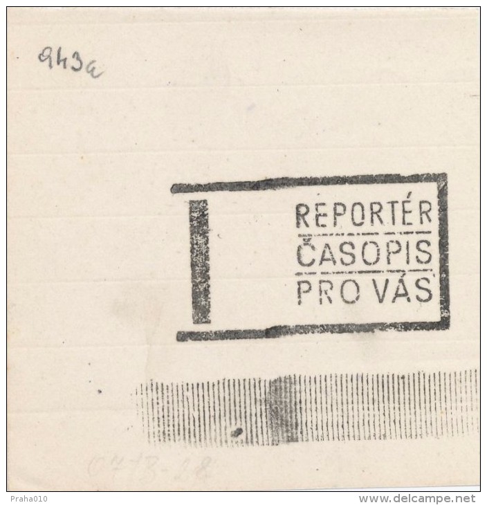 J2316 - Czechoslovakia (1945-79) Control Imprint Stamp Machine (R!): Reporter - Magazine For You - Proofs & Reprints