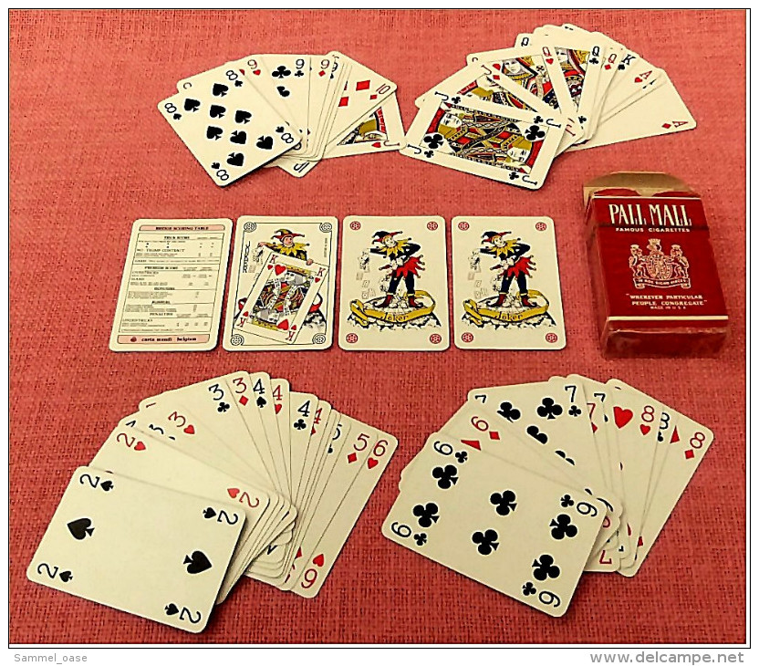 Bridge - Poker - Canasta , Kartenspiel Von Pall Mall  -  Komplett Mit 54 Spielkarten - Acertijos