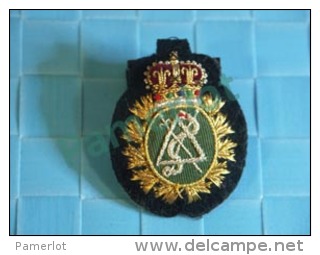 Insigne Militaire ( Military Dental Embroidered Badge, Insigne En Tissus Et Fil D´or  ) 3 Scans - Medizinische Dienste